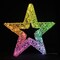 Lighted Star Decor Multi color LED Wire Frame 22.5 Inch Plug In Display